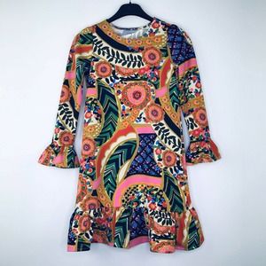 Lands’ End 10 Ponte Dress Flared Cuffs